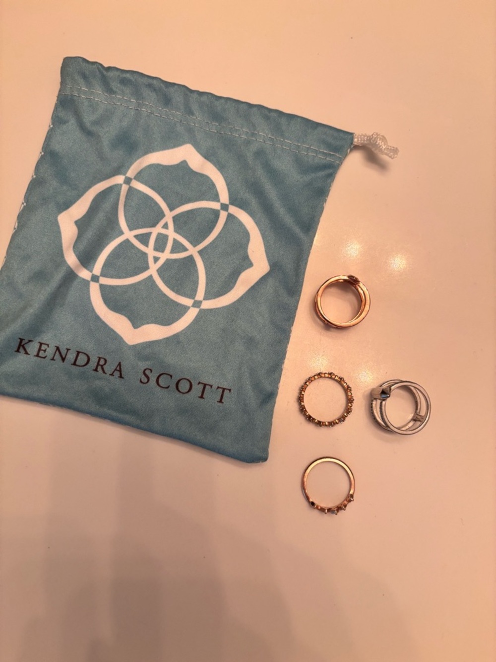 Kendra Scott Ring Lot- Mixed Metal Rings in Rose Gold & Silver
